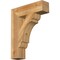Ekena Millwork Olympic Block Rough Sawn Bracket, Western Red Cedar, 4"W x 16"D x 20"H BKT04X16X20OLY05RWR - alternate 1
